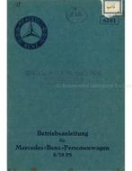 1926 MERCEDES BENZ 8/38PK INSTRUCTIEBOEKJE DUITS, Auto diversen, Handleidingen en Instructieboekjes