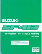 1989 SUZUKI SWIFT SEDAN (SUPPLEMENTT) WERKPLAATSHANDBOEK, Auto diversen, Handleidingen en Instructieboekjes