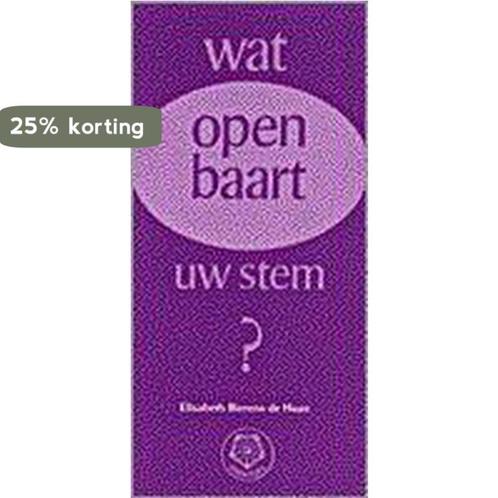 Wat openbaart uw stem / Ankertjes / 104 9789020206708, Boeken, Esoterie en Spiritualiteit, Gelezen, Verzenden