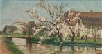 Jurriën M. Beek (1879-1965) - Landschap bloeiende fruitbomen, Antiek en Kunst, Kunst | Schilderijen | Klassiek