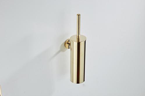 Saniclear Dorado toiletborstel met wandhouder goud, Doe-het-zelf en Verbouw, Sanitair, Ophalen of Verzenden