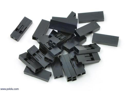 0,1 &quot;(2,54 mm) krimp connector behuizing: 1x2-pins 25-p, Hobby en Vrije tijd, Elektronica-componenten, Verzenden