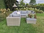 Prachtige hoekloungeset met tafel, Tuin en Terras, Tuinsets en Loungesets, 5 zitplaatsen, Hocker, Zo goed als nieuw, Loungeset
