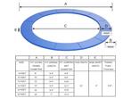 Coast Universal Trampoline Spring Cover 304 CM Trampoline, Verzenden, Nieuw