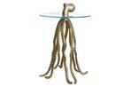 Ronde bijzettafel WILDLIFE OCTOPUS 70cm messing goud metalen, Huis en Inrichting, Tafels | Sidetables, Ophalen of Verzenden, Nieuw