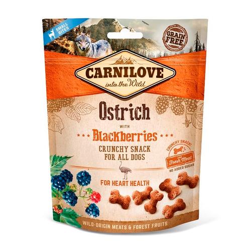Carnilove Dog Crunchy Snack Ostrich & Blackberries, Dieren en Toebehoren, Honden-accessoires, Nieuw, Ophalen of Verzenden