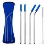 Fako Bijoux - RVS Rietjes - 4 Stuks - 2 x Recht & 2 x, Verzenden, Nieuw