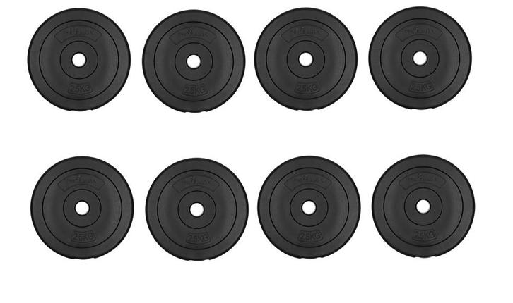 Halterschijven set 20 kg - Beschermende kunststof laag -..., Sport en Fitness, Fitnessmaterialen, Nieuw, Ophalen of Verzenden