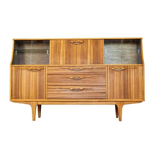 Highboard | Vintage | Jentique | Teak |  3548, Huis en Inrichting, Kasten | Wandmeubels, Zo goed als nieuw, Teakhout, Ophalen of Verzenden
