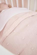 Wiegdeken roze - soft pink - 75x100cm Meyco Baby Mini Knots, Nieuw, Verzenden