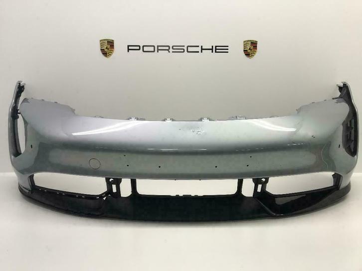 Porsche Taycan Turbo S ORIGINELE voorbumper met onderspoiler, Auto-onderdelen, Carrosserie en Plaatwerk, Gebruikt, Porsche, Voor