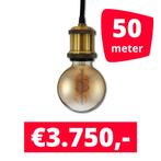 LED Railverlichting Horeca Craft Gold 50 spots + 50M rails, Ophalen of Verzenden