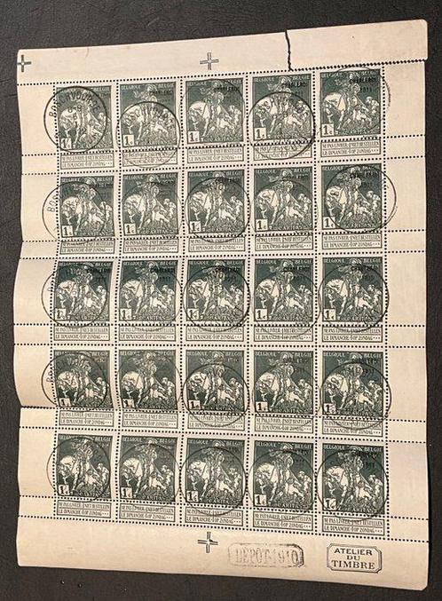 België 1911 - Caritas - 1c + 2c opdruk  Charleroi 1911 in, Postzegels en Munten, Postzegels | Europa | België