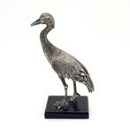 Miniatuur beeldje - Reiger - Zilver