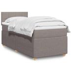 vidaXL Boxspring met matras stof taupe 90x190 cm, 90 cm, Eenpersoons, Verzenden, Nieuw
