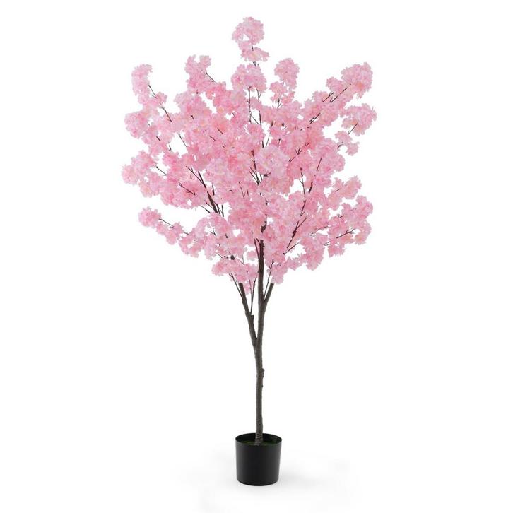 LIVSK Namaak Kersenbloesemboom - 900 Roze Bloemen - PE Stam, Huis en Inrichting, Woonaccessoires | Kunstplanten en Kunstbloemen