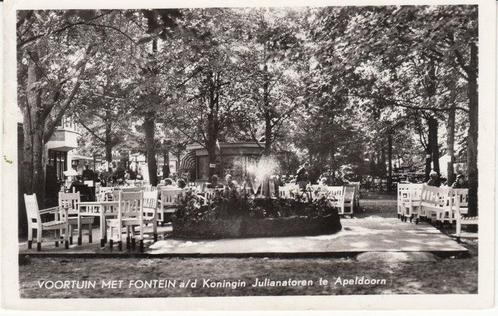 APELDOORN - Voortuin met Fontein a/d Prinses Julianatoren, Verzamelen, Ansichtkaarten | Nederland, Verzenden