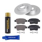 Voordeelset Remschijven + Remblokken OPEL CORSA 1.4 achterzi, Verzenden, Nieuw