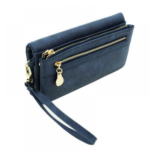 ZILOU Ritsportemonnee Polsband Telefoonvak Blauw [TIP!], Sieraden, Tassen en Uiterlijk, Portemonnees, Blauw, Nieuw, Overige merken