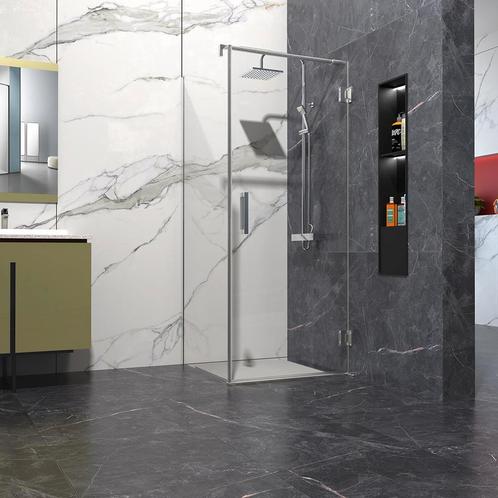 Sani Royal Douchecabine helder glas 100x120cm, Doe-het-zelf en Verbouw, Sanitair