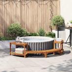 vidaXL Hottub Omgeving Half-Rond Bruin 252 x 112 x 55,5 cm, Tuin en Terras, Verzenden, Nieuw