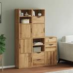 vidaXL Bijzetkasten 5 st ODDA 40x24x79 cm massief, Huis en Inrichting, Verzenden, Nieuw, Grenenhout
