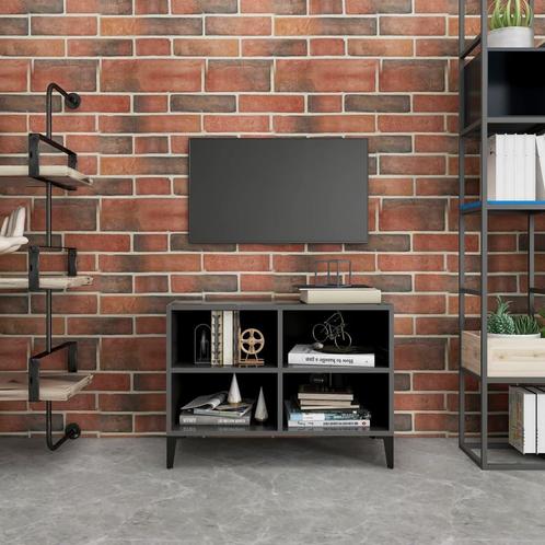 vidaXL Tv-meubel met metalen poten 69,5x30x50 cm hoogglans, Huis en Inrichting, Kasten | Televisiemeubels, Nieuw, Verzenden