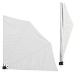 Windscherm balkonscherm opvouwbaar 160x160 cm - wit, Nieuw, Verzenden
