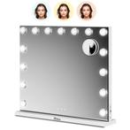 Hollywood Spiegel - 58x48cm - Wit PRE-ORDER, Huis en Inrichting, Woonaccessoires | Spiegels, Nieuw