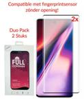 2 STUKS Galaxy Note 10 Plus Case Friendly 3D Tempered Glass