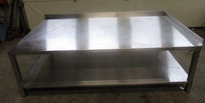 RVS Werktafel, Tafel rechts, B175 x D100 x H55cm, Zakelijke goederen, Horeca | Keukenapparatuur, Gebruikt