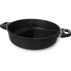 AMT Gastroguss 3-vaks hapjespan - 32 cm - aluminium - ant..., Huis en Inrichting, Keuken | Potten en Pannen, Ophalen of Verzenden