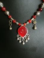 Zilver, Metaal, Carneool - Halsketting - Egypte