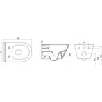 Wiesbaden Stereo Wandcloset Rimless met Bidet Functie - Mat, Ophalen of Verzenden, Nieuw