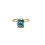Zonder Minimumprijs - Ring - 14 karaat Geel goud - 3.41ct., Sieraden, Tassen en Uiterlijk, Ringen, Nieuw
