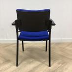 Tweedehands Beta Be19 vergaderstoel / zaalstoel, blauw -, Huis en Inrichting, Stoelen, Gebruikt, Zwart, Ophalen of Verzenden, Eén