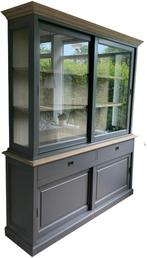 Buffetkast grijs Zaandam 180cm met eiken interieur, Huis en Inrichting, Ophalen of Verzenden, Nieuw