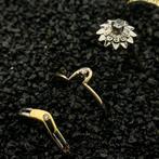 10 Krt. solitair ring met diamant | 0,03 ct. (gouden ring), Sieraden, Tassen en Uiterlijk, Antieke sieraden, Ophalen of Verzenden
