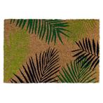 Kokosmat &#039;Leaf&#039; met bladmotief - 50x80 cm, Tuin en Terras, Deurmatten, Verzenden, Nieuw