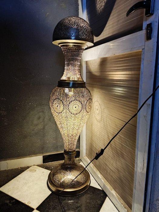 Staande lamp - Verguld messing - Een Marokkaanse vloerlamp, Antiek en Kunst, Curiosa en Brocante