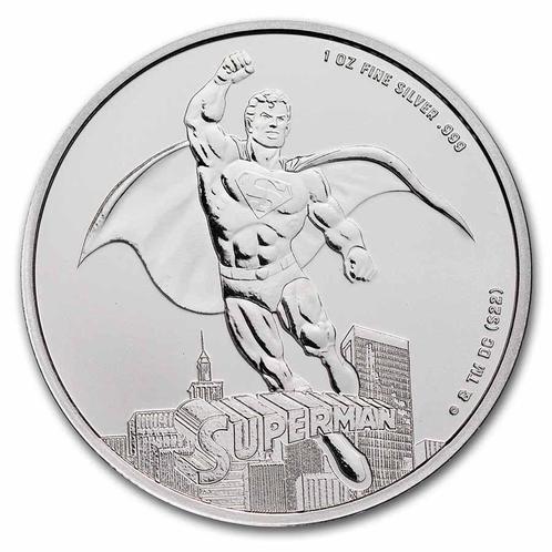 Superman 1 oz 2023 Samoa, Postzegels en Munten, Munten | Amerika, Losse munt, Zilver, Verzenden