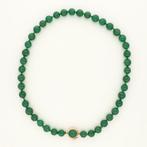 Halsketting - 14 karaat Geel goud - Aventurijn, Sieraden, Tassen en Uiterlijk, Kettingen, Nieuw