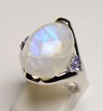 925 zilver - maansteen & tanzaniet - Ring