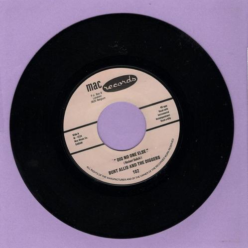 Burt Allis And The Diggers – Dig No One Else / Rock-A-B..., Cd's en Dvd's, Vinyl Singles, Verzenden