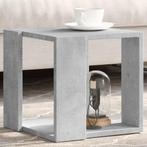 vidaXL Salontafel 32x32x30 cm bewerkt hout betongrijs, Verzenden, Nieuw, Overige houtsoorten, 50 tot 100 cm