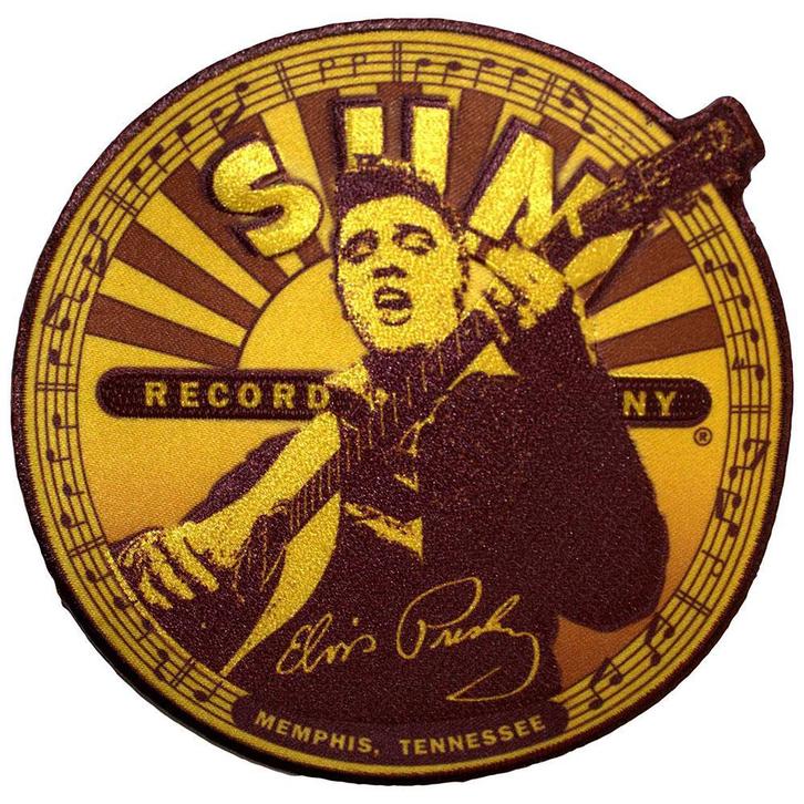 Elvis Presley - Elvis Label - Patch officiële merchandise, Verzamelen, Muziek, Artiesten en Beroemdheden, Kleding, Nieuw, Ophalen of Verzenden