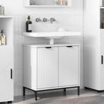 vidaXL Badkamertenk te kast Wit 60,5 x 33,5 x 61 cm Bewerkt, Huis en Inrichting, Verzenden, Nieuw