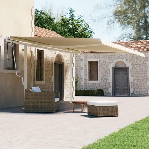 vidaXL Luifelpaalset 600x245 cm ijzer wit, Tuin en Terras, Zonneschermen, Nieuw, Verzenden