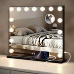 2dekans | Mirlux Hollywood Spiegel 58x48CM - USB & USB-C, Huis en Inrichting, Woonaccessoires | Spiegels, Ophalen of Verzenden