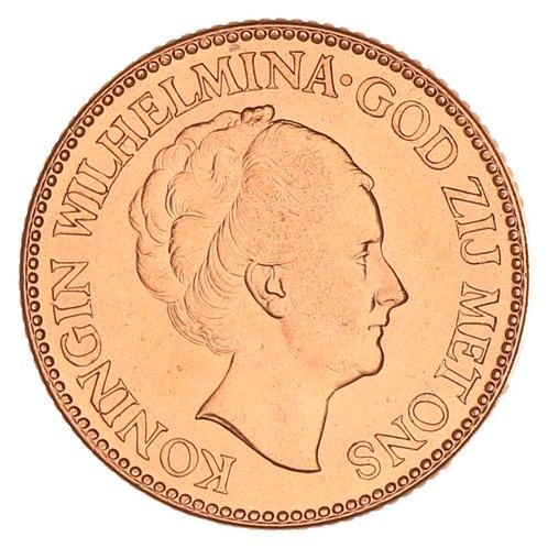 Gouden 10 Gulden Wilhelmina 1927 Pr+, Postzegels en Munten, Munten | Nederland, Verzenden